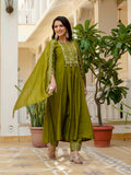 Roman Silk Layered Kurta Set