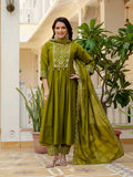 Roman Silk Layered Kurta Set
