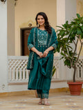 Roman Silk Layered Kurta Set