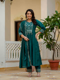Roman Silk Layered Kurta Set