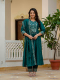 Roman Silk Layered Kurta Set