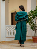 Roman Silk Layered Kurta Set
