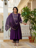 Roman Silk Layered Kurta Set