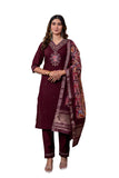 Elegant Straight Kurti Pant Dupatta Set