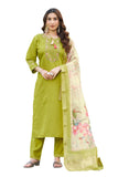 Elegant Straight Kurti Pant Dupatta Set