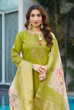 Elegant Straight Kurti Pant Dupatta Set