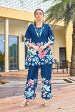 Elegant Festive Cotton Co-Ord Set with Handwork