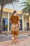 Elegant Festive Cotton Co-Ord Set with Handwork