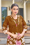 Elegant Festive Cotton Co-Ord Set with Handwork