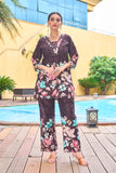 Elegant Festive Cotton Co-Ord Set with Handwork