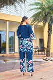 Elegant Festive Cotton Co-Ord Set with Handwork