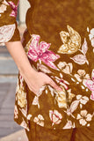 Elegant Festive Cotton Co-Ord Set with Handwork