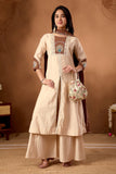 Elegant Handwork Anarkali Kurti with Plazo & Dupatta – Festive Wear Collection