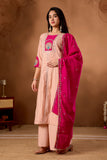 Elegant Handwork Anarkali Kurti with Plazo & Dupatta – Festive Wear Collection