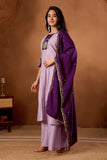Elegant Handwork Anarkali Kurti with Plazo & Dupatta – Festive Wear Collection