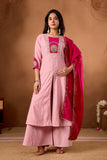 Elegant Handwork Anarkali Kurti with Plazo & Dupatta – Festive Wear Collection