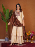 Stylish Anarkali Kurti Set with Plazo & Dupatta