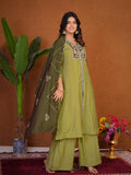 Stylish Anarkali Kurti Set with Plazo & Dupatta