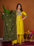 Stylish Anarkali Kurti Set with Plazo & Dupatta