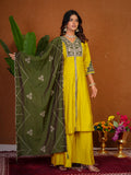 Stylish Anarkali Kurti Set with Plazo & Dupatta