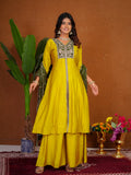 Stylish Anarkali Kurti Set with Plazo & Dupatta