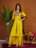 Stylish Anarkali Kurti Set with Plazo & Dupatta