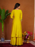 Stylish Anarkali Kurti Set with Plazo & Dupatta