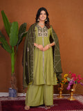 Stylish Anarkali Kurti Set with Plazo & Dupatta