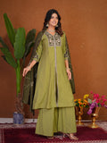 Stylish Anarkali Kurti Set with Plazo & Dupatta