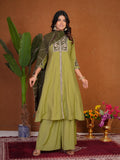 Stylish Anarkali Kurti Set with Plazo & Dupatta