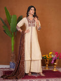 Stylish Anarkali Kurti Set with Plazo & Dupatta