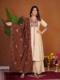 Stylish Anarkali Kurti Set with Plazo & Dupatta