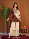 Stylish Anarkali Kurti Set with Plazo & Dupatta