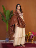 Stylish Anarkali Kurti Set with Plazo & Dupatta