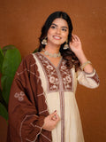 Stylish Anarkali Kurti Set with Plazo & Dupatta