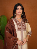 Stylish Anarkali Kurti Set with Plazo & Dupatta