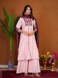 Stylish Anarkali Kurti Set with Plazo & Dupatta