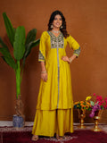 Stylish Anarkali Kurti Set with Plazo & Dupatta