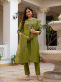 Elegant Straight Kurti Pant Dupatta Set