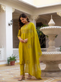Elegant Straight Kurti Pant Dupatta Set