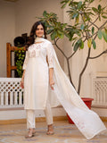 Elegant Straight Kurti Pant Dupatta Set