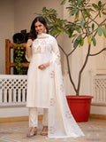Elegant Straight Kurti Pant Dupatta Set