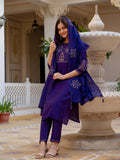 Elegant Straight Kurti Pant Dupatta Set