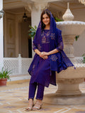 Elegant Straight Kurti Pant Dupatta Set