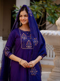 Elegant Straight Kurti Pant Dupatta Set