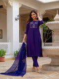 Elegant Straight Kurti Pant Dupatta Set
