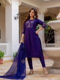 Elegant Straight Kurti Pant Dupatta Set