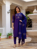 Elegant Straight Kurti Pant Dupatta Set