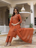 Elegant Straight Kurti Pant Dupatta Set