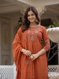 Elegant Straight Kurti Pant Dupatta Set